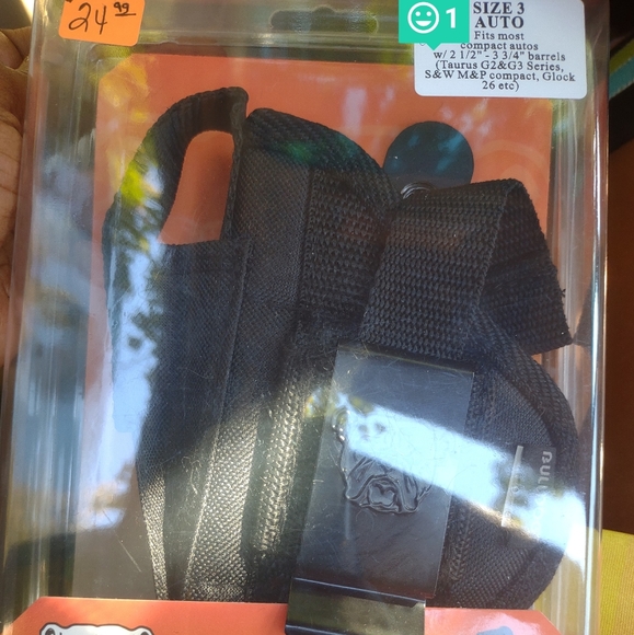 Adjustable Black Bulldog Gun Holster Open 👐 Carry 🖤 - Picture 5 of 10